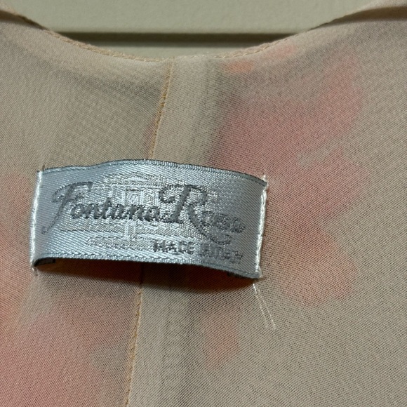 FONTANA ROSA Vintage Handmade in Italy Two-Piece Floral Dress & Blazer Set - Picture 5 of 11